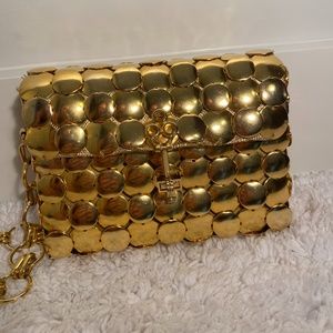 Vintage 1960’s Rare Italian Gold Disc Coin Chain